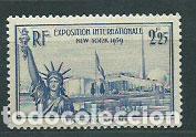 Selos: Francia - Correo 1939 Yvert 426 ** Mnh Expo de Nueva York