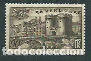 Sellos: Francia - Correo 1939 Yvert 445 usado Verdun
