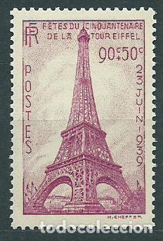 Sellos: Francia - Correo 1939 Yvert 429 * Mh Torre Eiffel