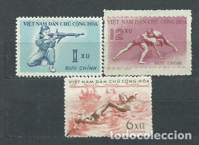 Sellos: Vietnam del Norte - Correo Yvert 172/4 ** Mnh Deportes