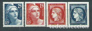 Briefmarken: Francia - Correo 1949 Yvert 830/33 ** Mnh