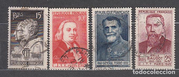 Briefmarken: Francia - Correo 1949 Yvert 844/7 usado Personajes
