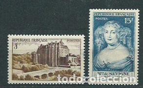 Briefmarken: Francia - Correo 1950 Yvert 873/4 ** Mnh