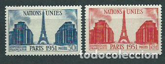 Briefmarken: Francia - Correo 1951 Yvert 911/2 ** Mnh