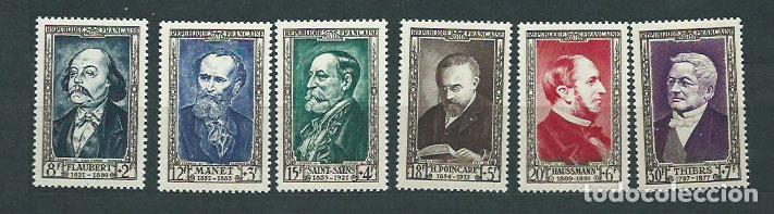 Briefmarken: Francia - Correo 1952 Yvert 930/5 ** Mnh Personajes del siglo XIX