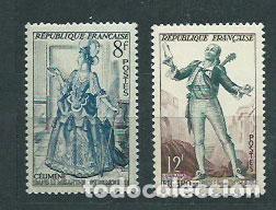 Briefmarken: Francia - Correo 1953 Yvert 956/7 ** Mnh Teatro franc&eacute;s