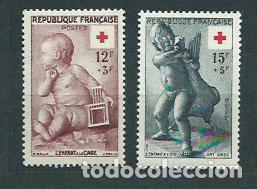 Selos: Francia - Correo 1955 Yvert 1048/9 ** Mnh Cruz roja