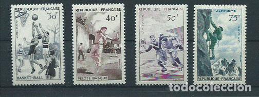 Sellos: Francia - Correo 1956 Yvert 1072/5 * Mh Personajes del siglo XV y XX