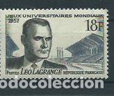 Sellos: Francia - Correo 1957 Yvert 1120 usado Leo Lagrange