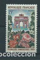 Sellos: Francia - Correo 1959 Yvert 1189 usado Flores