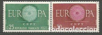 Sellos: Francia - Correo 1960 Yvert 1266/7 ** Mnh Europa