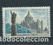 Sellos: Francia - Correo 1960 Yvert 1268 ** Mnh Bas&iacute;lica de Lisieux