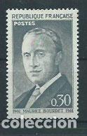 Sellos: Francia - Correo 1962 Yvert 1329 usado Maurice Bourdet