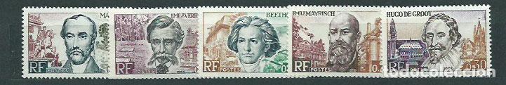 Briefmarken: Francia - Correo 1963 Yvert 1382/6 ** Mnh Personajes