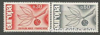 Briefmarken: Francia - Correo 1965 Yvert 1455/6 ** Mnh Europa