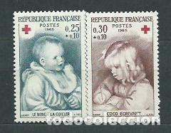 Briefmarken: Francia - Correo 1966 Yvert 1466/7 ** Mnh Cruz roja