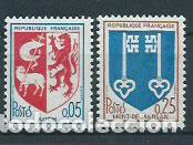 Briefmarken: Francia - Correo 1966 Yvert 1468/9 usado Escudos