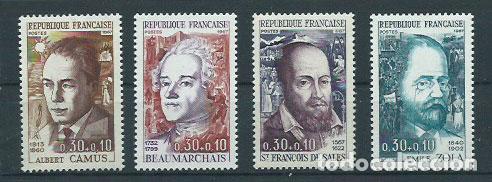 Briefmarken: Francia - Correo 1967 Yvert 1511/4 ** Mnh Personajes