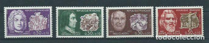 Selos: Francia - Correo 1968 Yvert 1550/3 ** Mnh Personajes