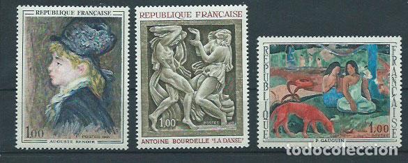 Briefmarken: Francia - Correo 1968 Yvert 1568/70 ** Mnh Arte