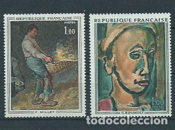 Briefmarken: Francia - Correo 1971 Yvert 1672/3 ** Mnh Pinturas