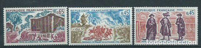 Briefmarken: Francia - Correo 1971 Yvert 1678/80 ** Mnh Historia de Francia