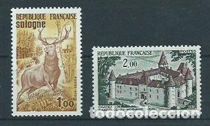 Briefmarken: Francia - Correo 1972 Yvert 1725/6 ** Mnh Fauna y castillo