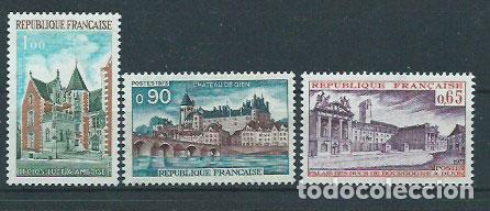Briefmarken: Francia - Correo 1973 Yvert 1757/9 usado Castillos
