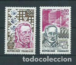Briefmarken: Francia - Correo 1973 Yvert 1768/9 ** Mnh Personajes