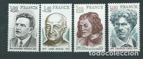 Timbres: Francia - Correo 1977 Yvert 1953/6 ** Mnh Personajes