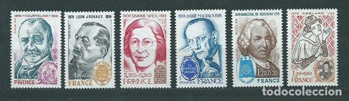 Sellos: Francia - Correo 1979 Yvert 2029/32B ** Mnh Personajes