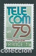 Sellos: Francia - Correo 1979 Yvert 2055 ** Mnh Telecomunicaciones