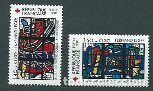 Sellos: Francia - Correo 1981 Yvert 2175/6 ** Mnh Cruz roja