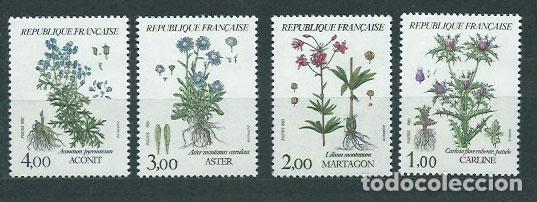 Sellos: Francia - Correo 1983 Yvert 2266/9 ** Mnh Flora