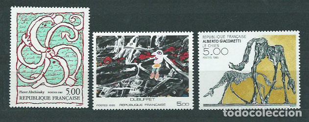 Sellos: Francia - Correo 1985 Yvert 2381/3 ** Mnh Arte