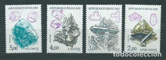 Sellos: Francia - Correo 1986 Yvert 2429/32 ** Mnh Minerales