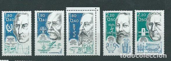Sellos: Francia - Correo 1986 Yvert 2396/400 ** Mnh Personajes