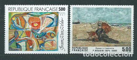 Sellos: Francia - Correo 1987 Yvert 2473/4 ** Mnh Pintura