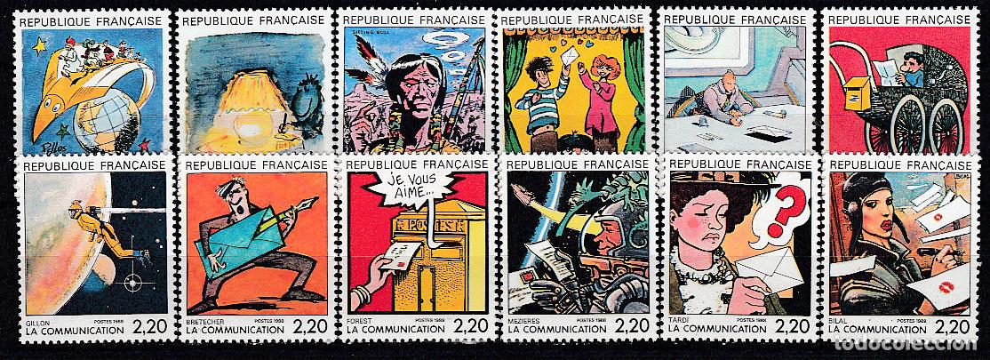 Sellos: Francia - Correo 1988 Yvert 2503/14 ** Mnh La Comunicaci&oacute;n