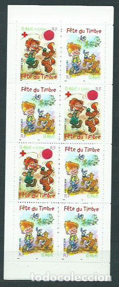 Briefmarken: Francia - Correo 2002 Yvert 3467a Carnet ** Mnh Cruz roja