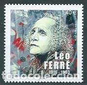 Timbres: Francia - Correo 2016 Yvert 5080 ** Mnh Leo Ferre