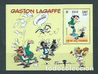 Timbres: Francia - Hojas 2001 Yvert 34 ** Mnh Gaston Lagaffe