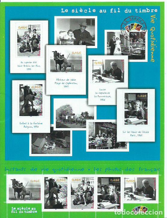 Timbres: Francia - Hojas 2002 Yvert 52 ** Mnh Vida cotidiana