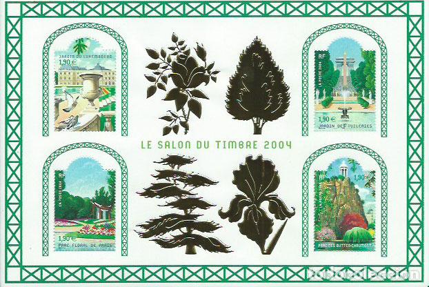 Timbres: Francia - Hojas 2004 Yvert 71 ** Mnh Jardines de Francia