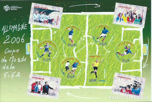Timbres: Francia - Hojas 2006 Yvert 97 ** Mnh Deportes f&uacute;tbol