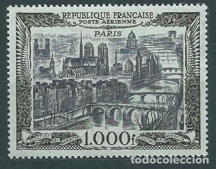 Timbres: Francia - Aereo Yvert 29 * Mh Vista de Par&iacute;s