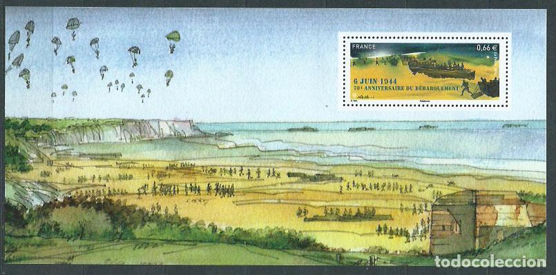 Timbres: Francia - Hojas Recuerdo Yvert 93 ** Mnh 70 An&ordm; Desembarco de Normandia