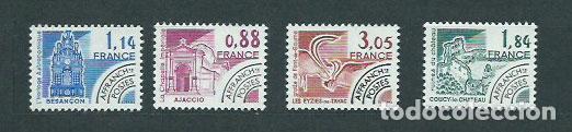Timbres: Francia - Preobliterados Yvert 170/3 ** Mnh Monumentos hist&oacute;ricos