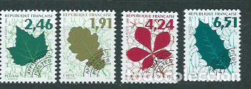 Timbres: Francia - Preobliterados Yvert 232/5 ** Mnh Flora
