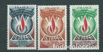 Briefmarken: Francia - Servicio Yvert 43/5 ** Mnh UNESCO